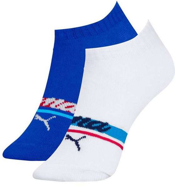 Imagem principal Kit 2 pares de Meias Infantil Cano Curto Puma 2755-002/001 994-Royal-Escuro-Branco Puma