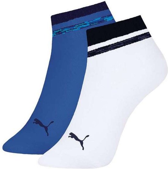 Imagem principal Kit 2 pares de Meias Infantil Cano Curto Puma 2790-001 979-Azul-Escuro-Branco Puma