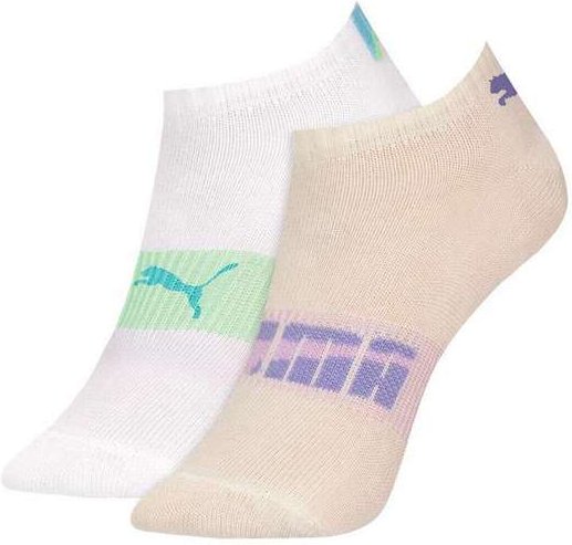 Kit 2 pares de Meias Infantil Invisível Puma 2760-001 993-Branco-Marfim