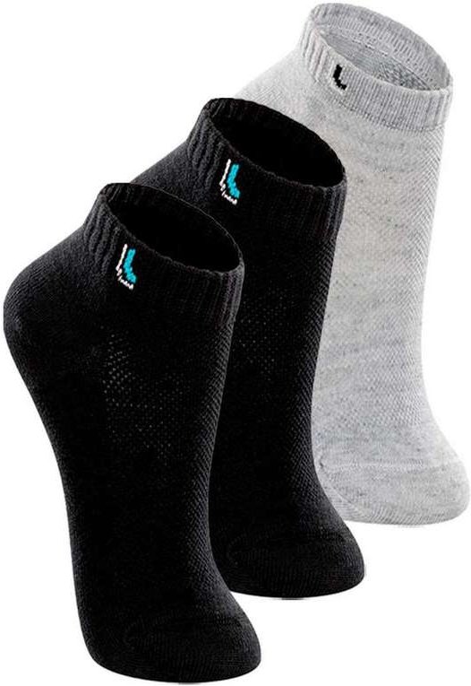 Imagem principal Kit 3 pares de Meias Infantil Cano Curto Lupo 2725-005 Preto-Cinza Lupo