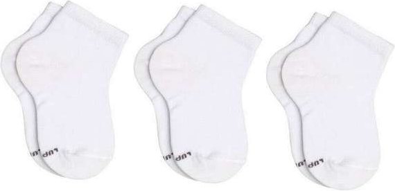 Imagem principal Kit 3 pares de Meias Infantil Cano Curto Lupo 2835-089 0912-Branca Lupo