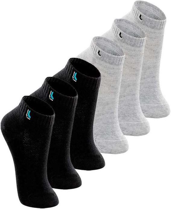 Imagem principal Kit 6 pares de Meias Infantil Cano Curto Lupo 2725-005 Preto-Cinza Lupo