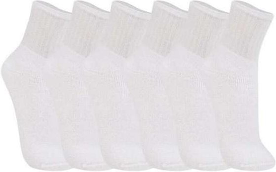 Kit 6 pares de Meias Infantil Cano Médio Trifil 8720 001-Branco