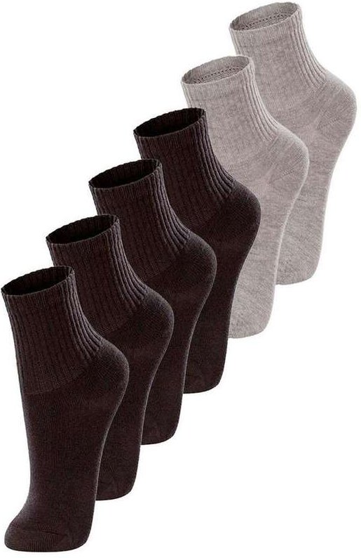 Imagem principal Kit com 6 pares de Meias Infantil Cano Médio Lupo 2727-088 Preto-Mescla-Areia Lupo