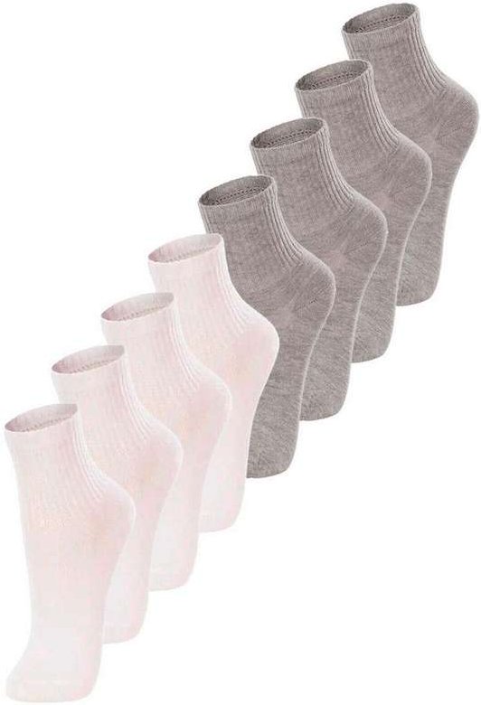 Imagem principal Kit com 8 pares de Meias Infantil Cano Médio Lupo 2727-088 Branco-Mescla-Areia Lupo