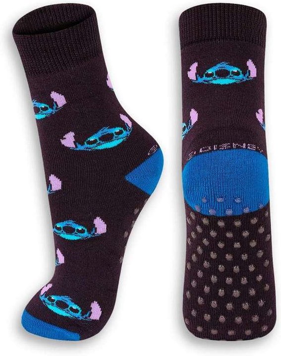 Imagem principal Meia Infantil Antiderrapante Stitch Lupo 2944-001 9990-Preto Disney Disney