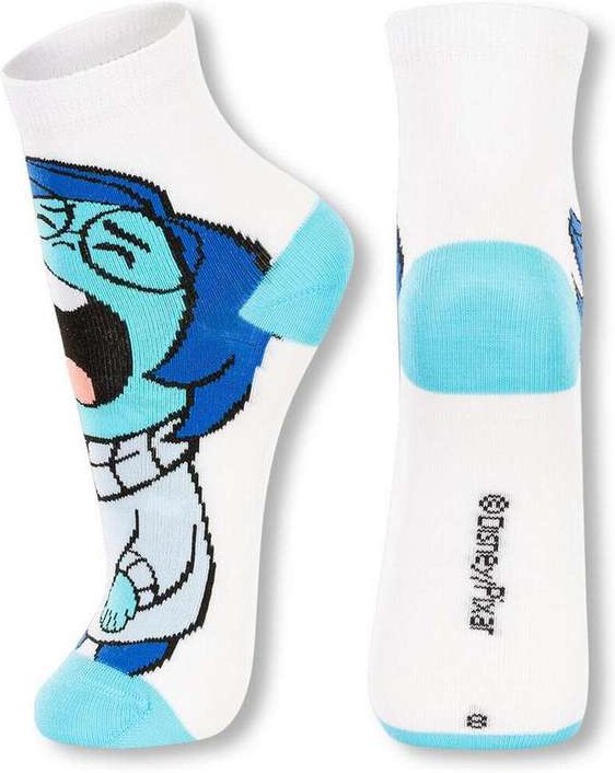 Meia Infantil Cano Médio Divertidamente 2403-002 1150-Branco