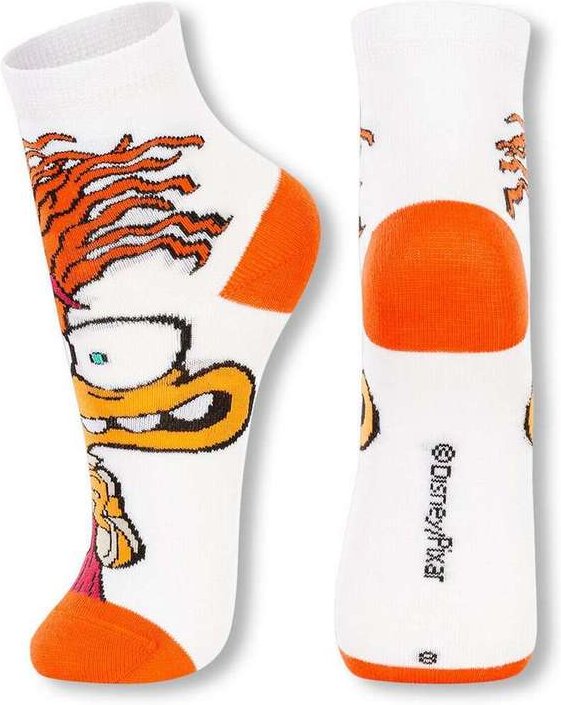 Meia Infantil Cano Médio Divertidamente 2403-002 1160-Branco