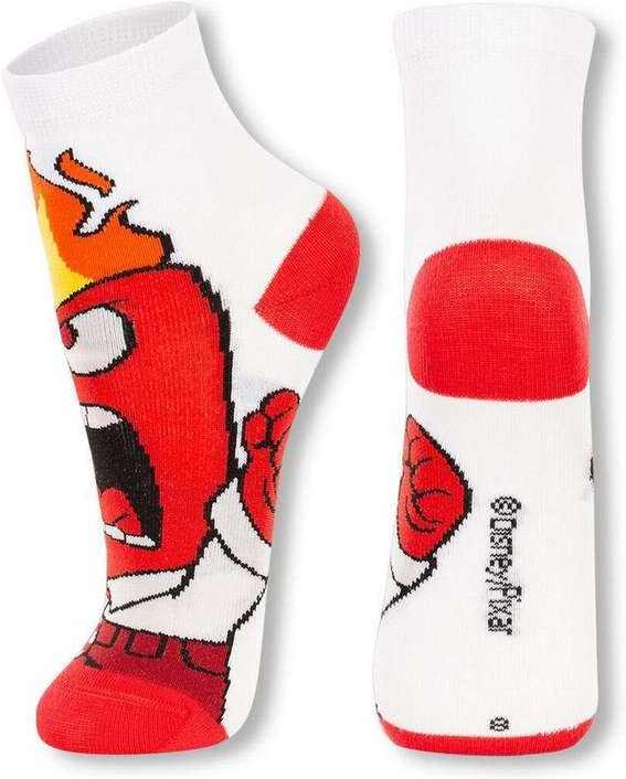 Meia Infantil Cano Médio Divertidamente 2403-002 1170-Branco