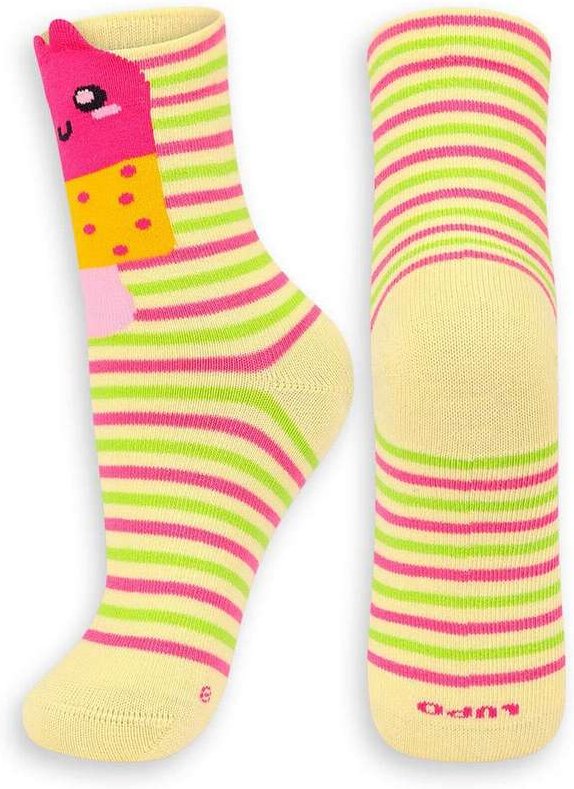 Meia Infantil Cano Médio Lupo 2640-033 3090-Amarelo