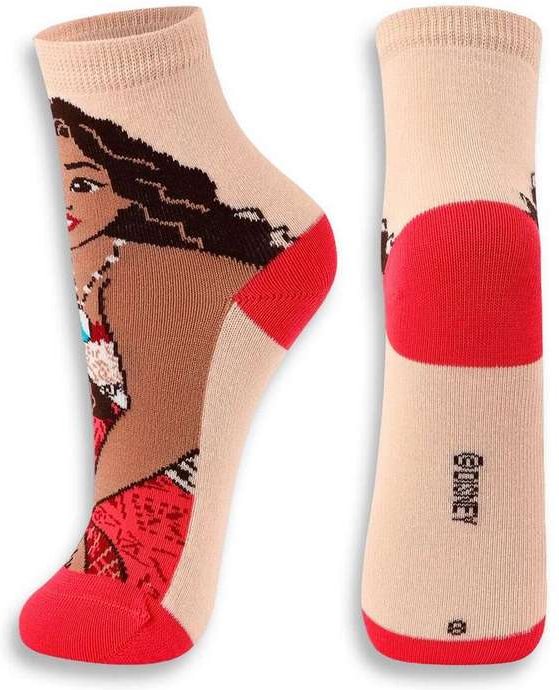 Meia Infantil Cano Médio Moana 2 Lupo 2256-001 6170-Natural