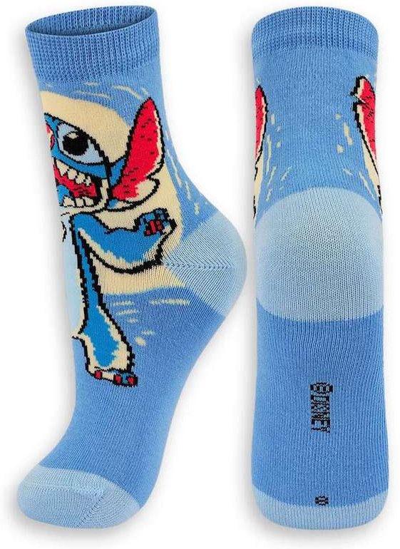 Meia Infantil Cano Médio Stitch Lupo 2402-006 2140-Azul