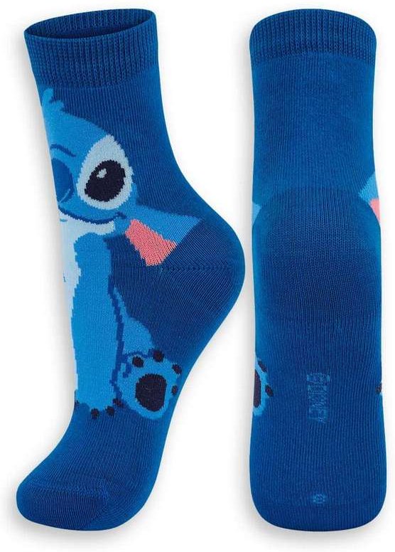 Meia Infantil Cano Médio Stitch Lupo 2402-006 2770-Azul-Místico