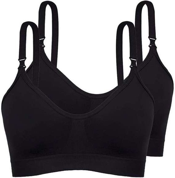 Imagem principal Kit com 2 Sutiã sem Aro e sem Bojo Loba 41028-001 Taça B Preto Lupo Lupo