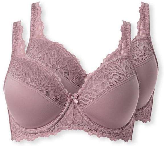 Imagem principal Kit com 2 Sutiãs com Aro e Bojo Iridien Demillus 65204 Taça B Lilás-Místico Demillus