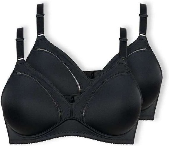 Imagem principal Kit com 2 Sutiãs sem Aro e sem Bojo Duloren 111214 Taça B Preto Duloren