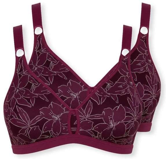 Imagem principal Kit com 2 Sutiãs Sustentação Olimpo Anizete Demillus 61741 Taça B Vinho-Barolo Demillus