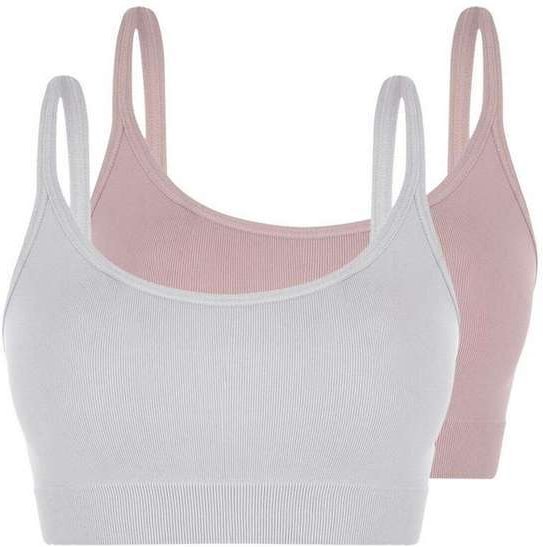 Imagem principal Kit com 2 Tops sem Aro e sem Bojo Loba 41018-001 Branco-Nude Lupo Lupo