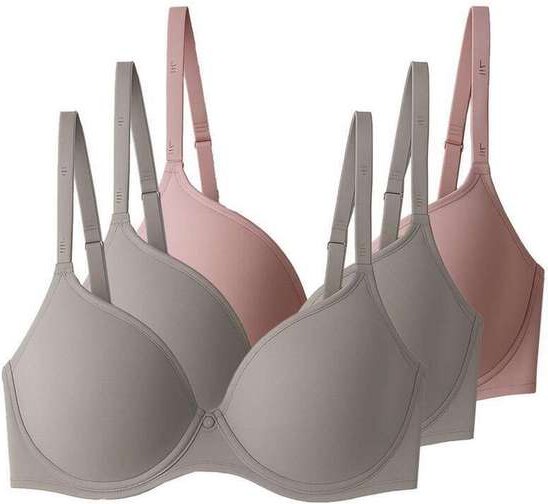 Imagem principal Kit com 3 Sutiãs com Aro e Bojo Liz 51381 Taça D Sepia-Blush