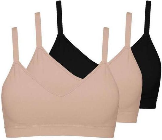Imagem principal Kit com 3 Sutiãs sem Aro com Bojo Liz 51710 Taça B Sepia-Preto Liz