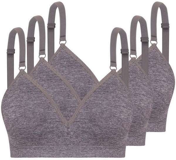 Imagem principal Kit com 3 Sutiãs sem Aro com Bojo Trifil 4935 Taça B Mescla TRIFIL