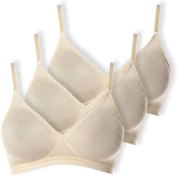 Imagem principal Kit com 3 Sutiãs sem Aro e sem Bojo Poás Demillus 61411 Pérola Demillus