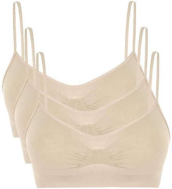 Imagem principal Kit com 3 Tops sem Aro e sem Bojo Loba 41100-001 Natural Lupo Lupo