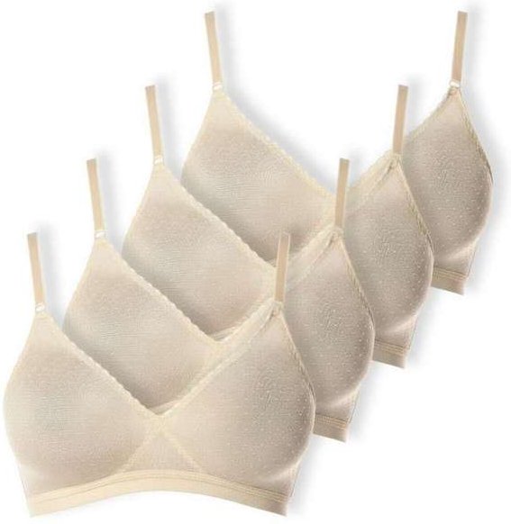 Imagem principal Kit com 4 Sutiãs sem Aro e sem Bojo Poás Demillus 61411 Pérola Demillus