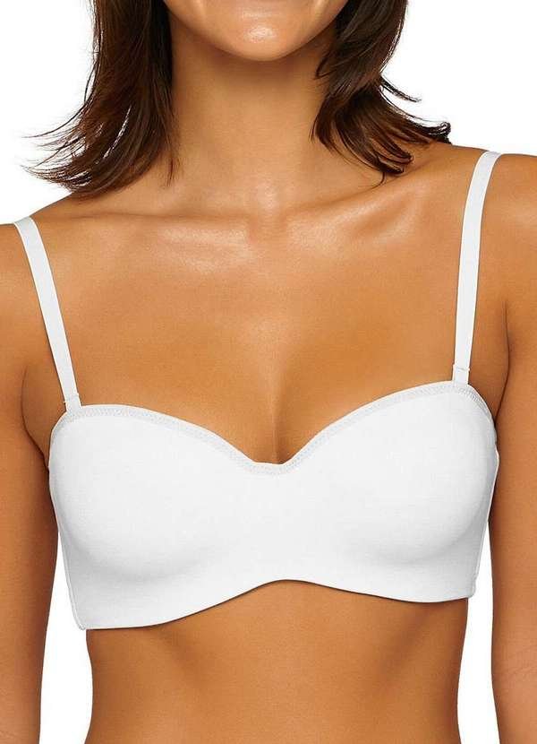 Imagem principal Sutiã Bustiê com Aro e Bojo Valisere 24265.5 09-Branco Valisere