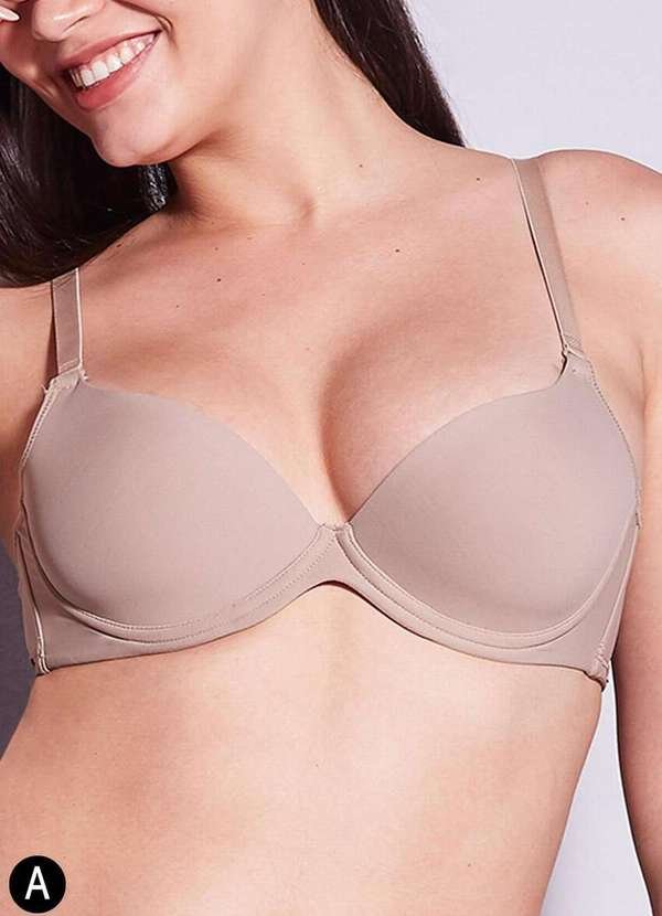 Sutiã com Aro e Bojo Hope 2481 Taça a Cm-Camurca