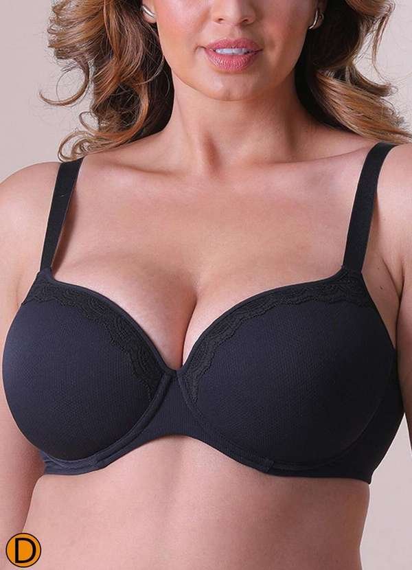 Imagem principal Sutiã com Aro e Bojo Liz 51925 Taça D 71-Preto Liz