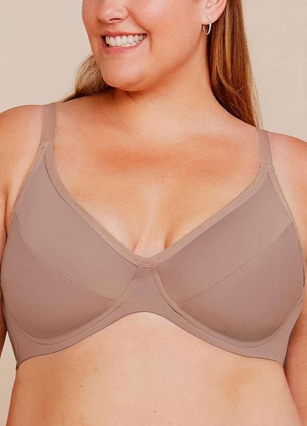 Sutiã com Aro e sem Bojo Bonjour 0b246150 Cma-Bege-Camurça