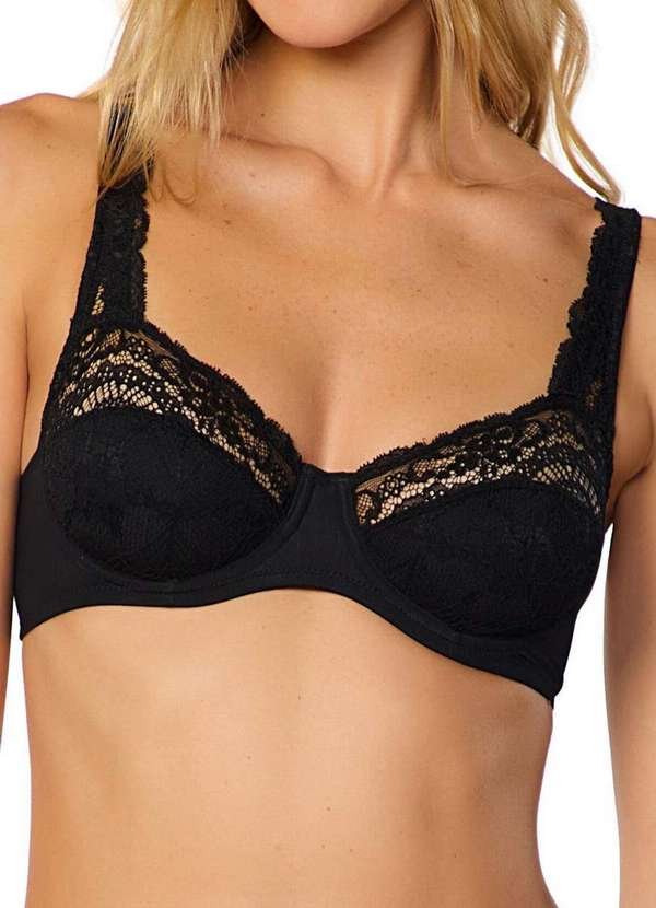 Sutiã com Aro e sem Bojo Valisere 26123.5 71-Preto