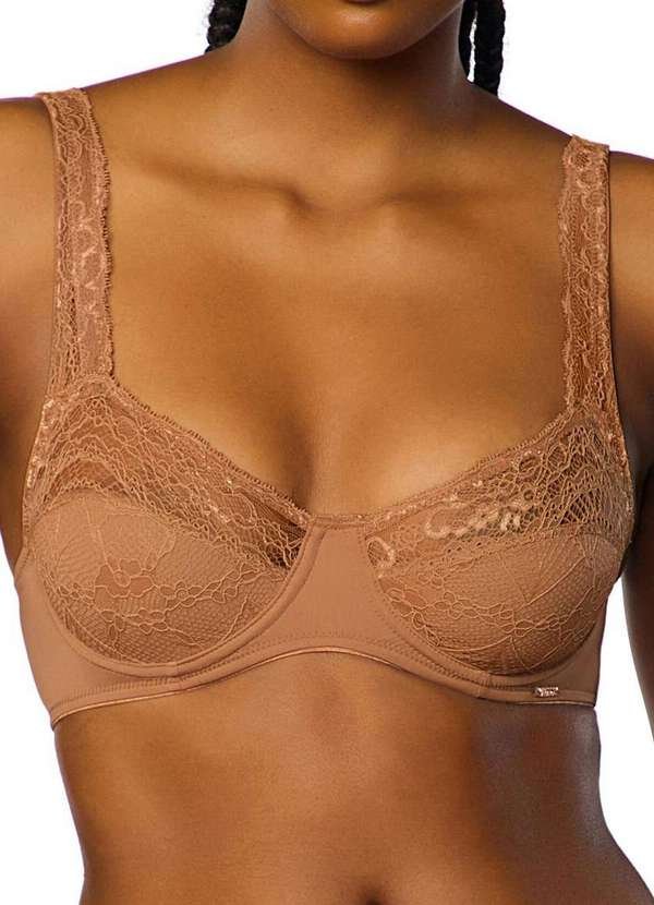 Sutiã com Aro e sem Bojo Valisere 26123.5 804-Bronze