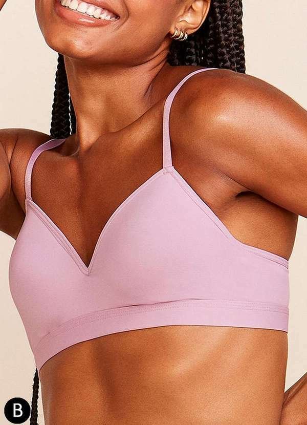 Imagem principal Sutiã sem Aro com Bojo Bonjour B2884 Taça B Rbm-Rosa-Bloom Bonjour