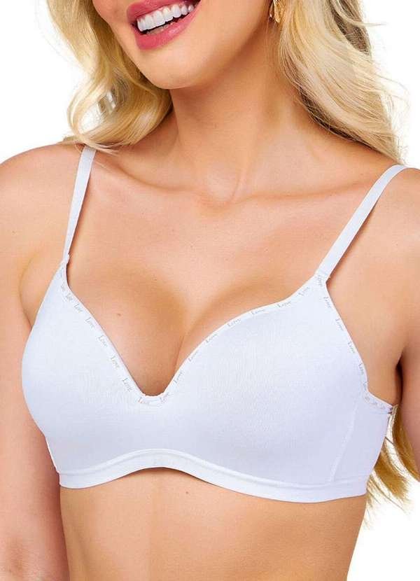 Imagem principal Sutiã sem Aro com Bojo Push Up Love Secret 838103 003-Branco Love Secret