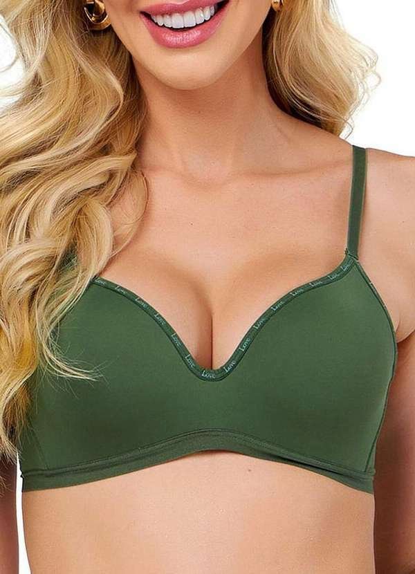 Imagem principal Sutiã sem Aro com Bojo Push Up Love Secret 838103 086-Verde-Militar Love Secret