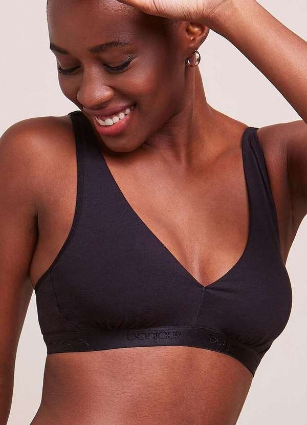 Imagem principal Sutiã sem Aro com Bojo Removível Bonjour B27200 Pto-Preto