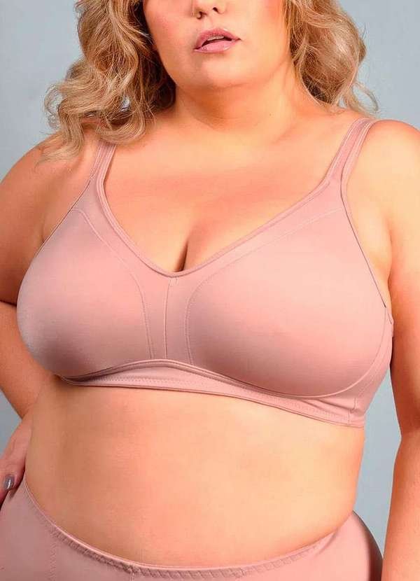 Sutiã sem Aro e sem Bojo Duloren 111756 Taça B 27-Castanho