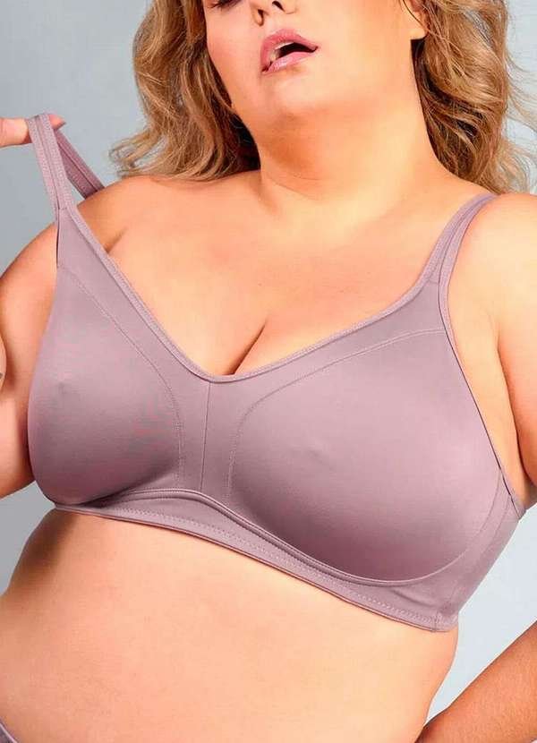 Sutiã sem Aro e sem Bojo Duloren 111756 Taça B 77-Beringela
