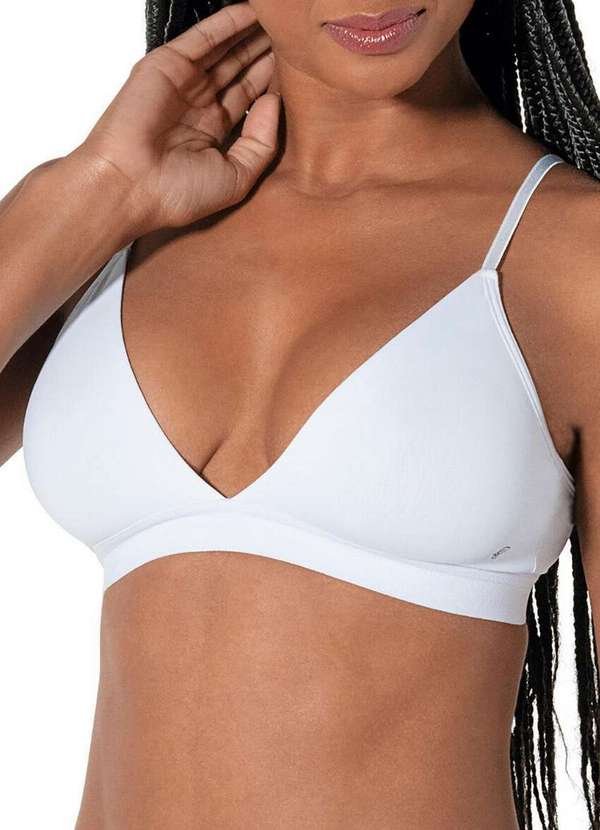 Sutiã sem Aro e sem Bojo Lieve Demillus 61047 20-Branco