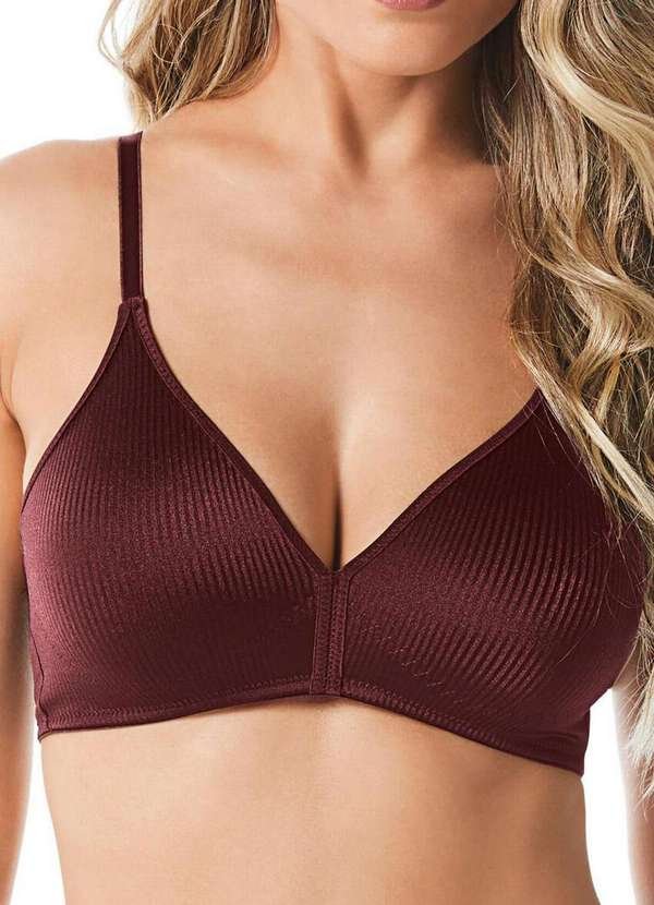 Sutiã sem Aro e sem Bojo Moderato Demillus 61100 50-Vinho-Barolo