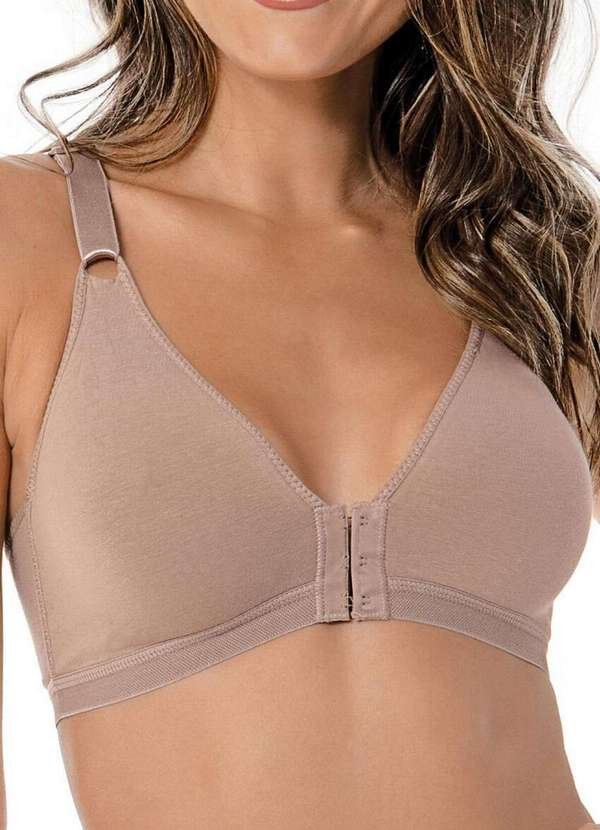 Sutiã sem Aro e sem Bojo Olimpo Demillus 61054 Bege-Rosado