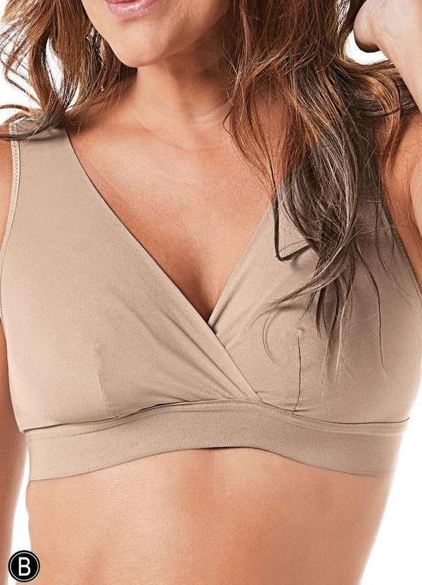 Imagem principal Sutiã sem Aro e sem Bojo Rantelli Demillus 61227 Taça B 55-Bege-Rosado Demillus