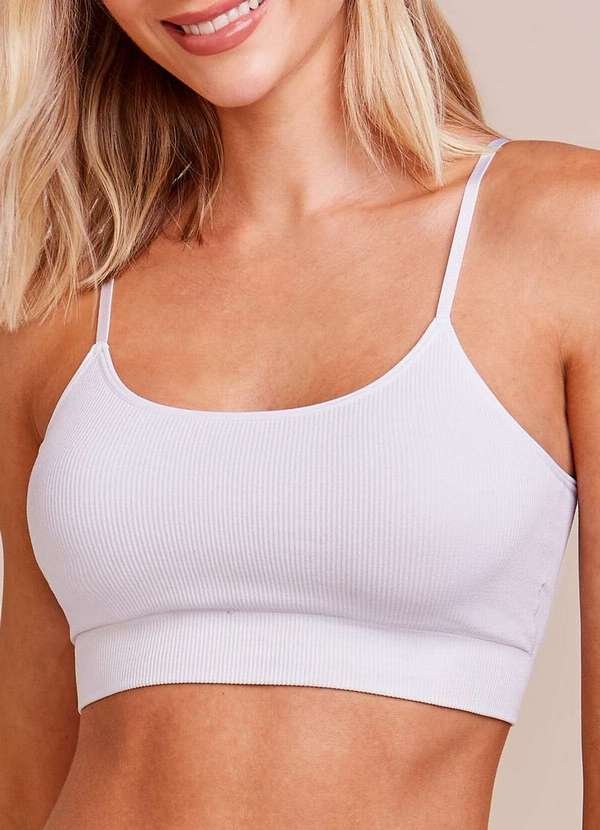 Imagem principal Top sem Aro com Bojo Removível Hope 21010 Brc-Branco Hope