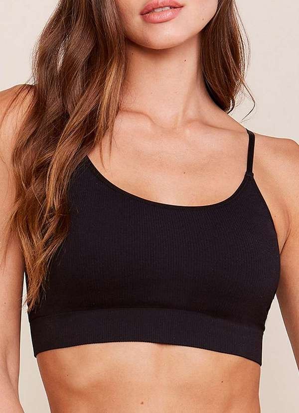 Imagem principal Top sem Aro com Bojo Removível Hope 21010 Pt0-Preto Hope