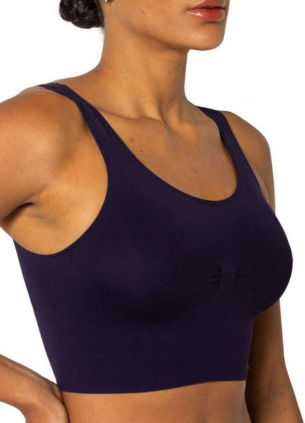 Top sem Aro e sem Bojo Trifil 4085 0x01-Azul-Marinho