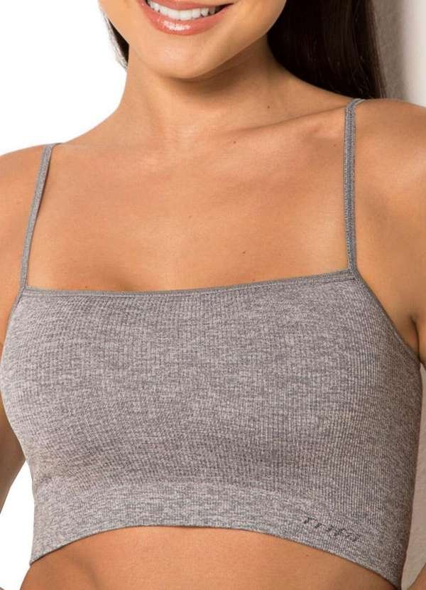 Top sem Aro e sem Bojo Trifil 4094 T630-Cinza-Mescla