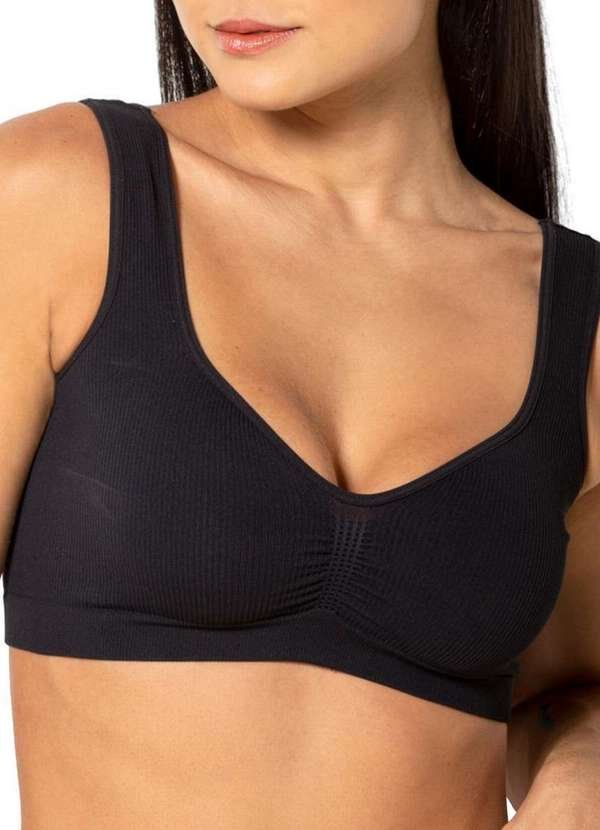 Top sem Aro e sem Bojo Trifil 4096 0008-Preto