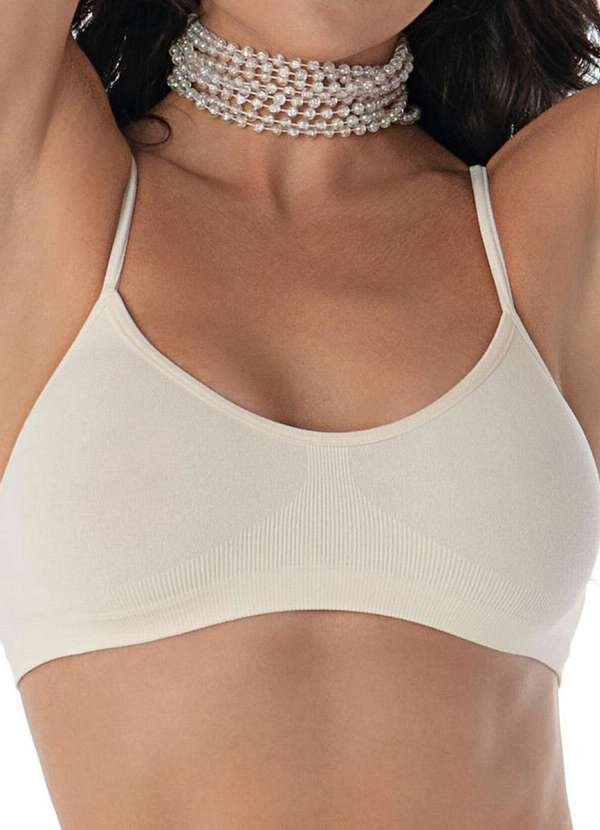 Top sem Aro e sem Bojo Ultraleve Demillus 61400 14-Pérola